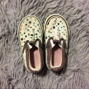 Baby Girls Airwalk Polka Dot Slip On Sneakers Shoes 5
